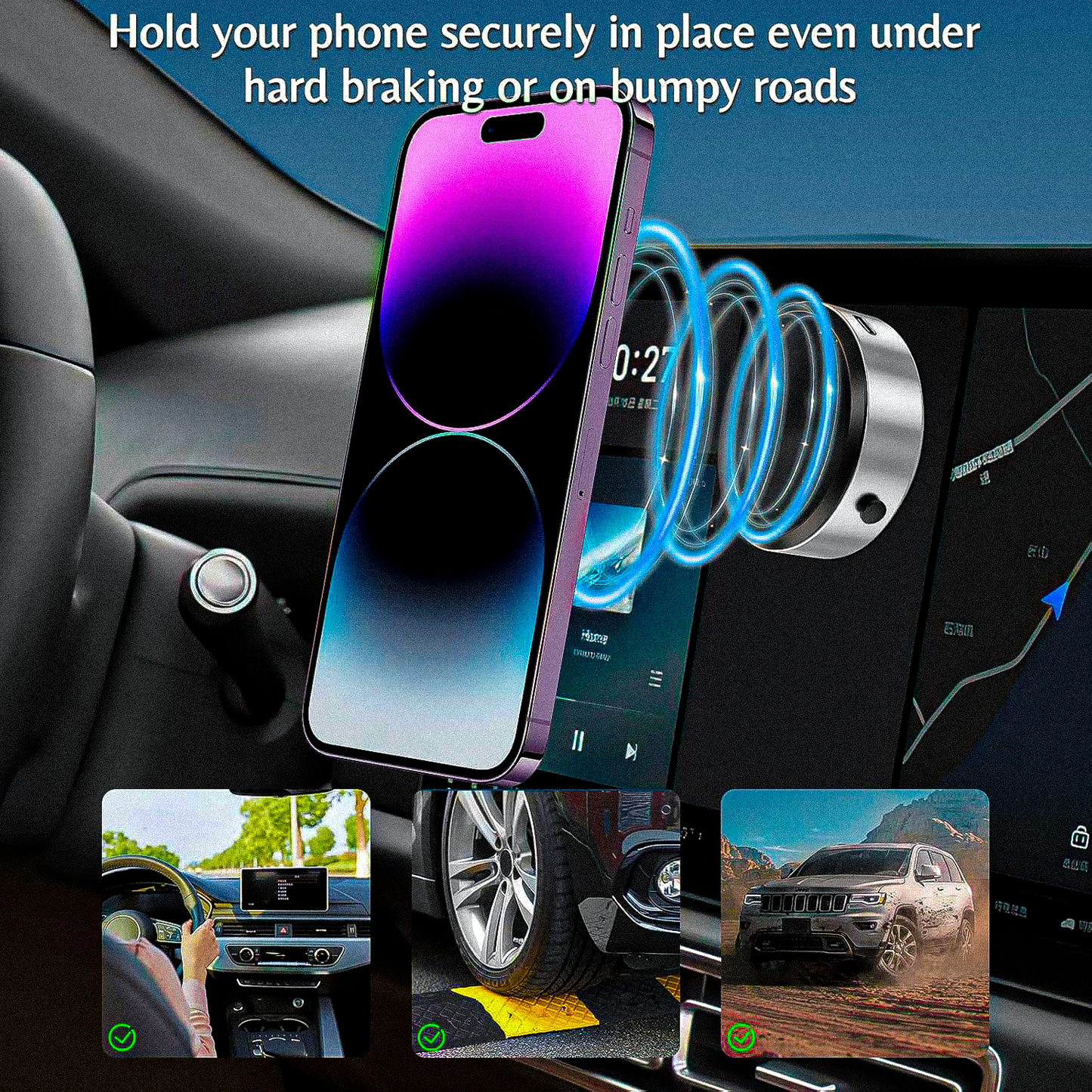 Creation Shop™ MAGNETIC PHONE HOLDER 360° DEGREE